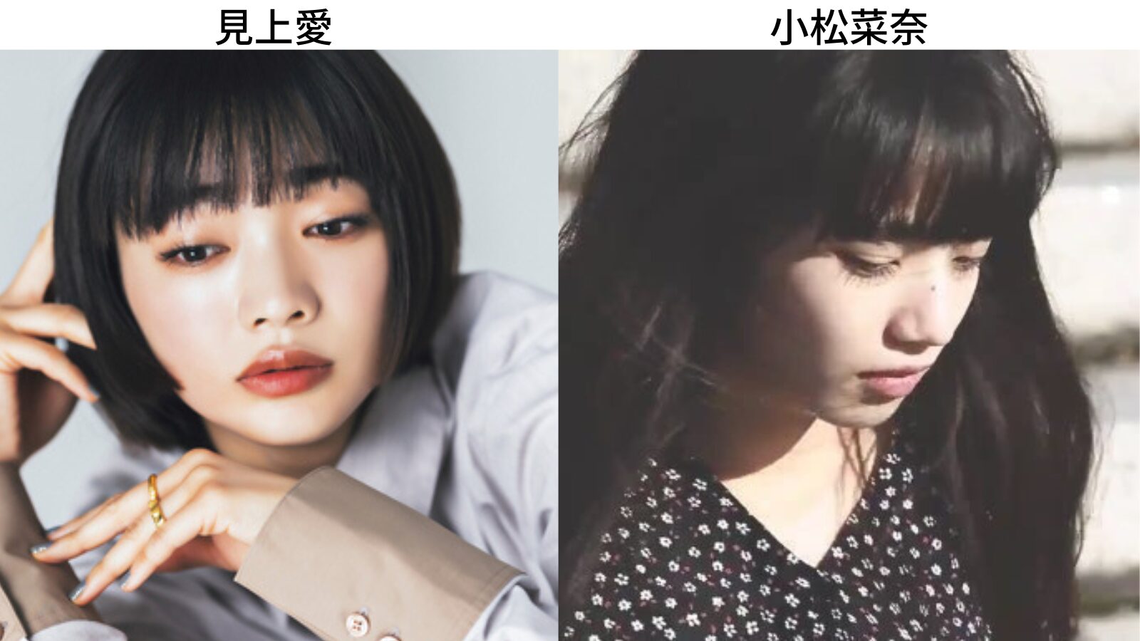 見上愛,小松菜奈,そっくり